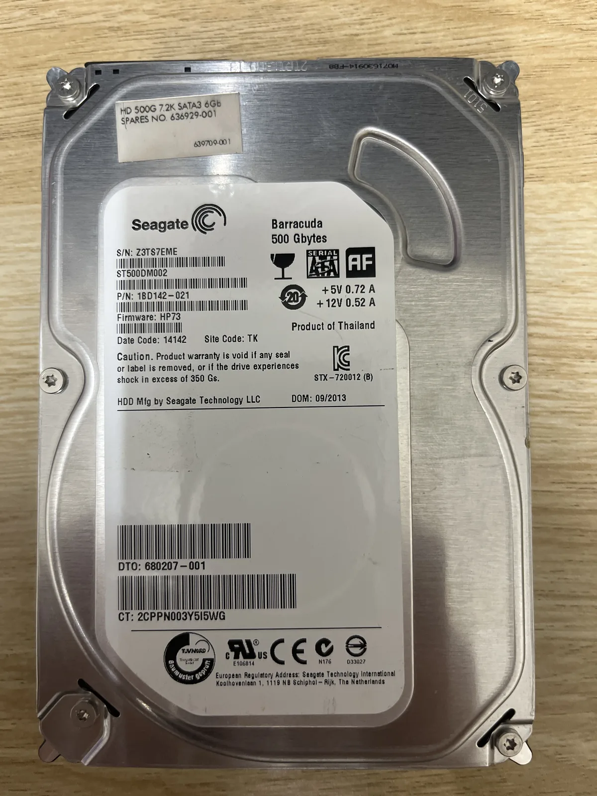 Disco duro Seahate 500gb